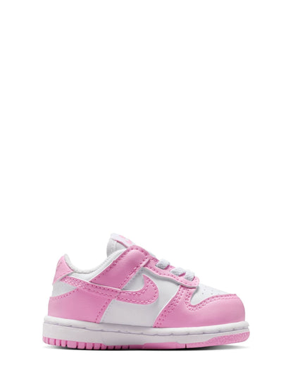 Nike White/Pink Infant Dunk Low Trainers image 3