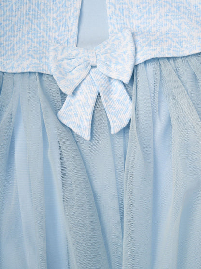 Miss Blue Mock Cardigan Dress For Baby image 2