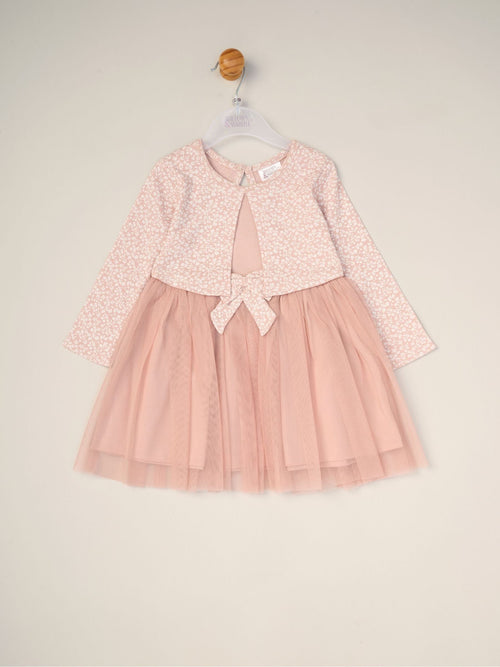 Dsiney Kidz - Miss Pink Mock Cardigan Dress For Baby image 1