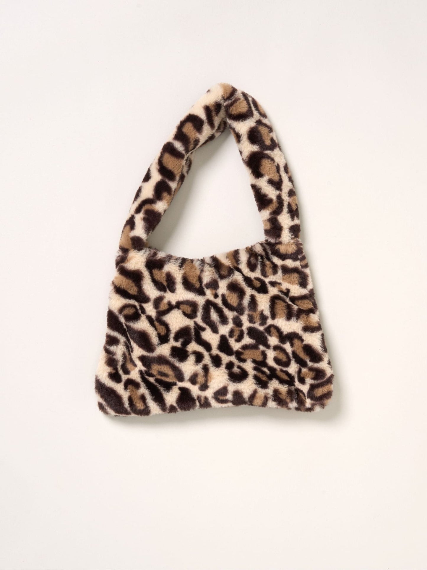 Miss Leopard Print/Brown Faux Fur Gilet Muslin Top And Skirt With Bag Set image 4