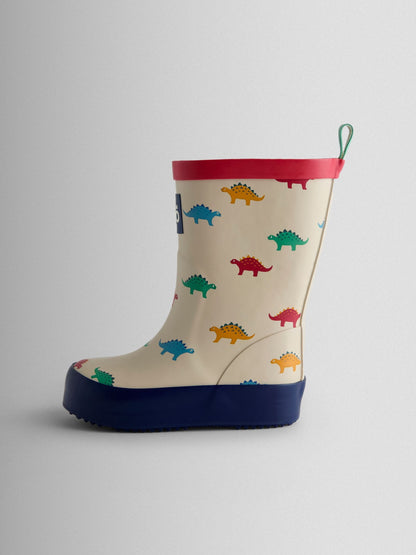 JoJo Maman Bébé Stone Dino Print Wellies image 4