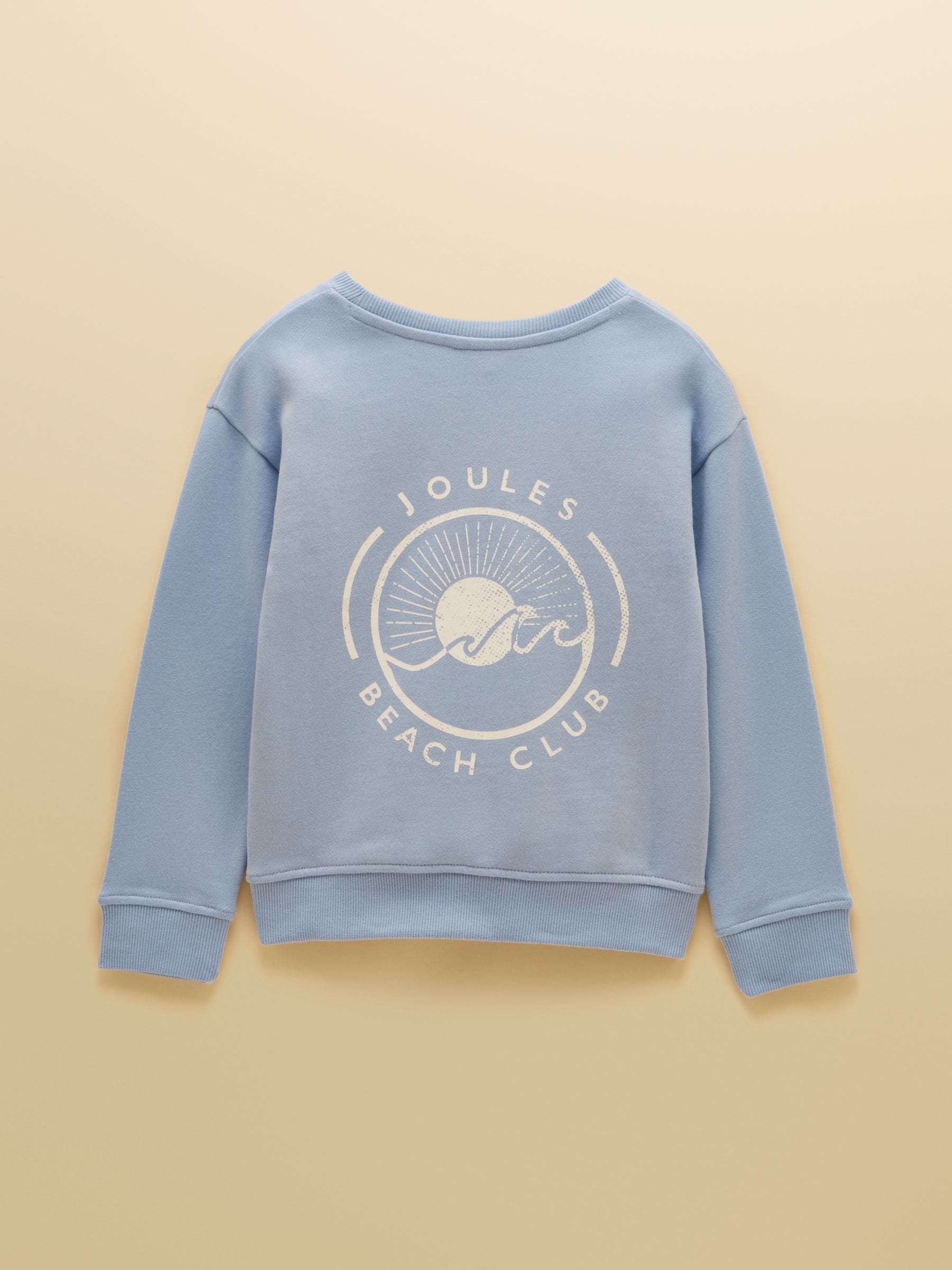 Joules Kids' Blue Crew Neck Sweatshirt And Shorts Set image 3