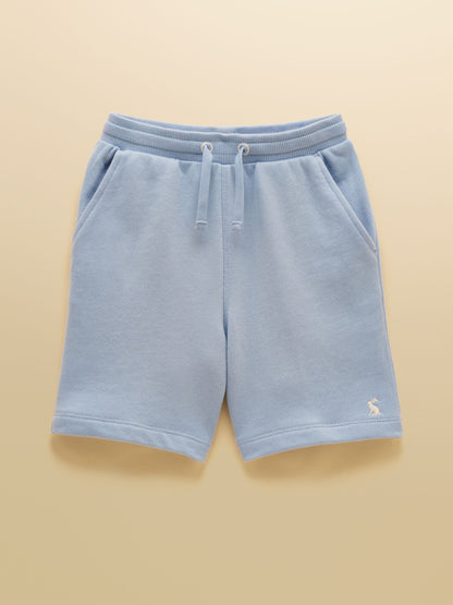 Joules Kids' Blue Crew Neck Sweatshirt And Shorts Set image 4