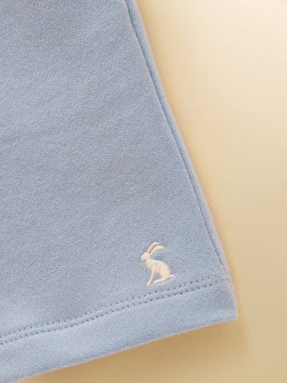 Joules Kids' Blue Crew Neck Sweatshirt And Shorts Set image 6