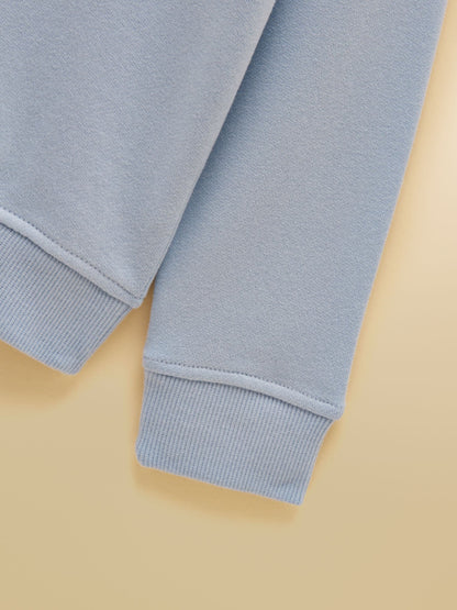 Joules Kids' Blue Crew Neck Sweatshirt And Shorts Set image 9