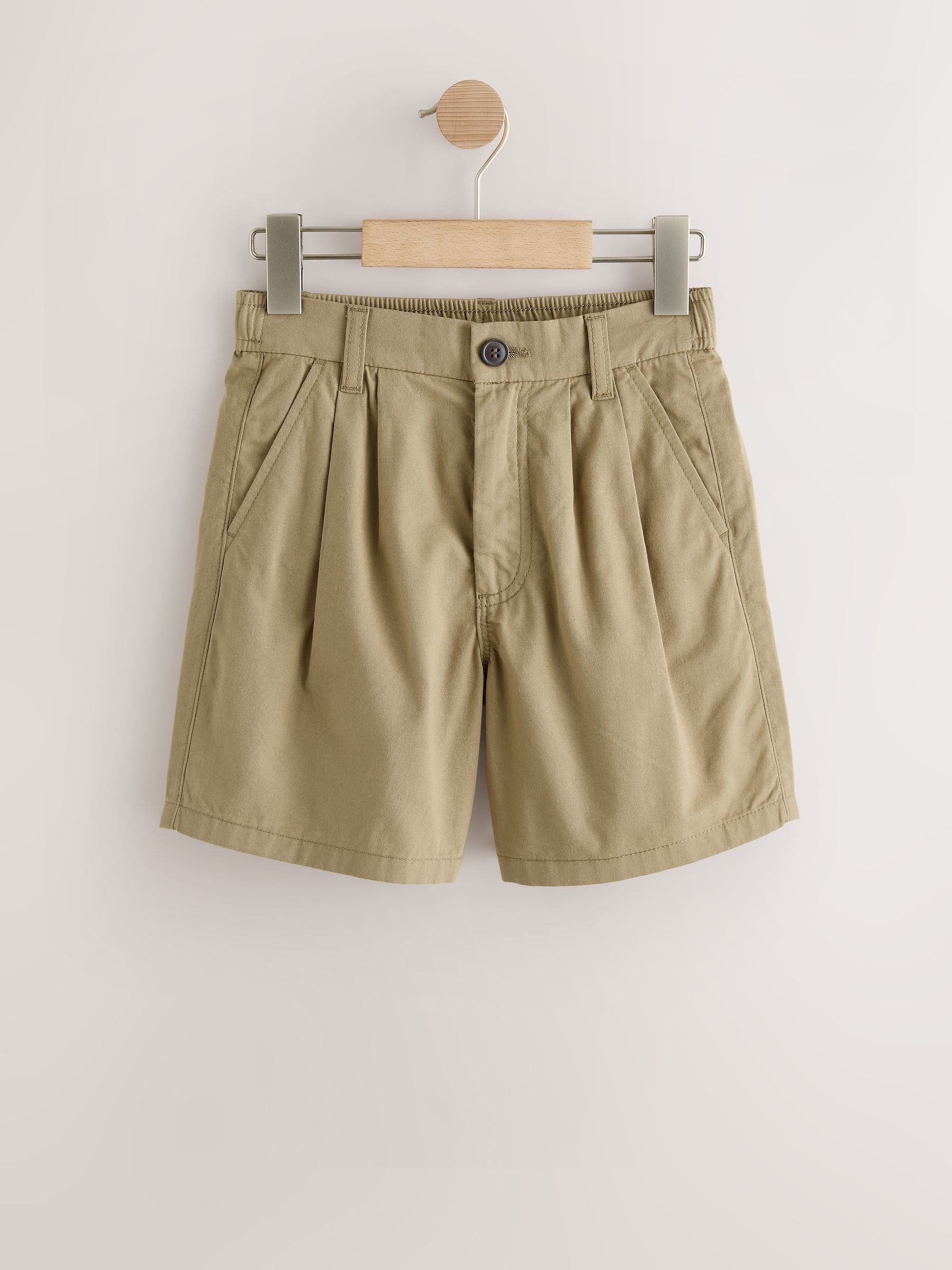 Dsiney Kidz - Tan Brown Chino Pleat Shorts (3-16yrs) image 5