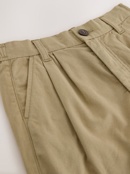 Dsiney Kidz - Tan Brown Chino Pleat Shorts (3-16yrs) image 8
