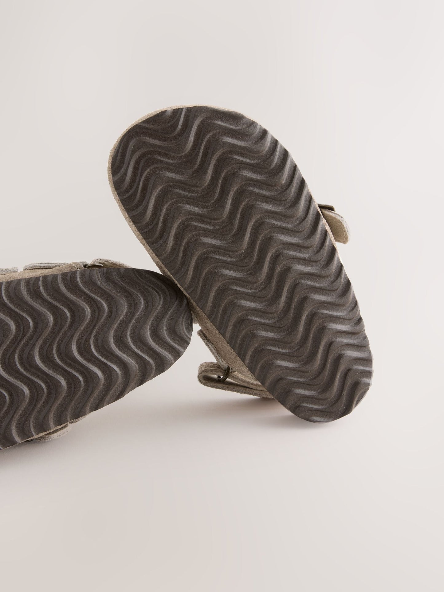 Neutral Leather Cushioned Footbed Clogs image 5