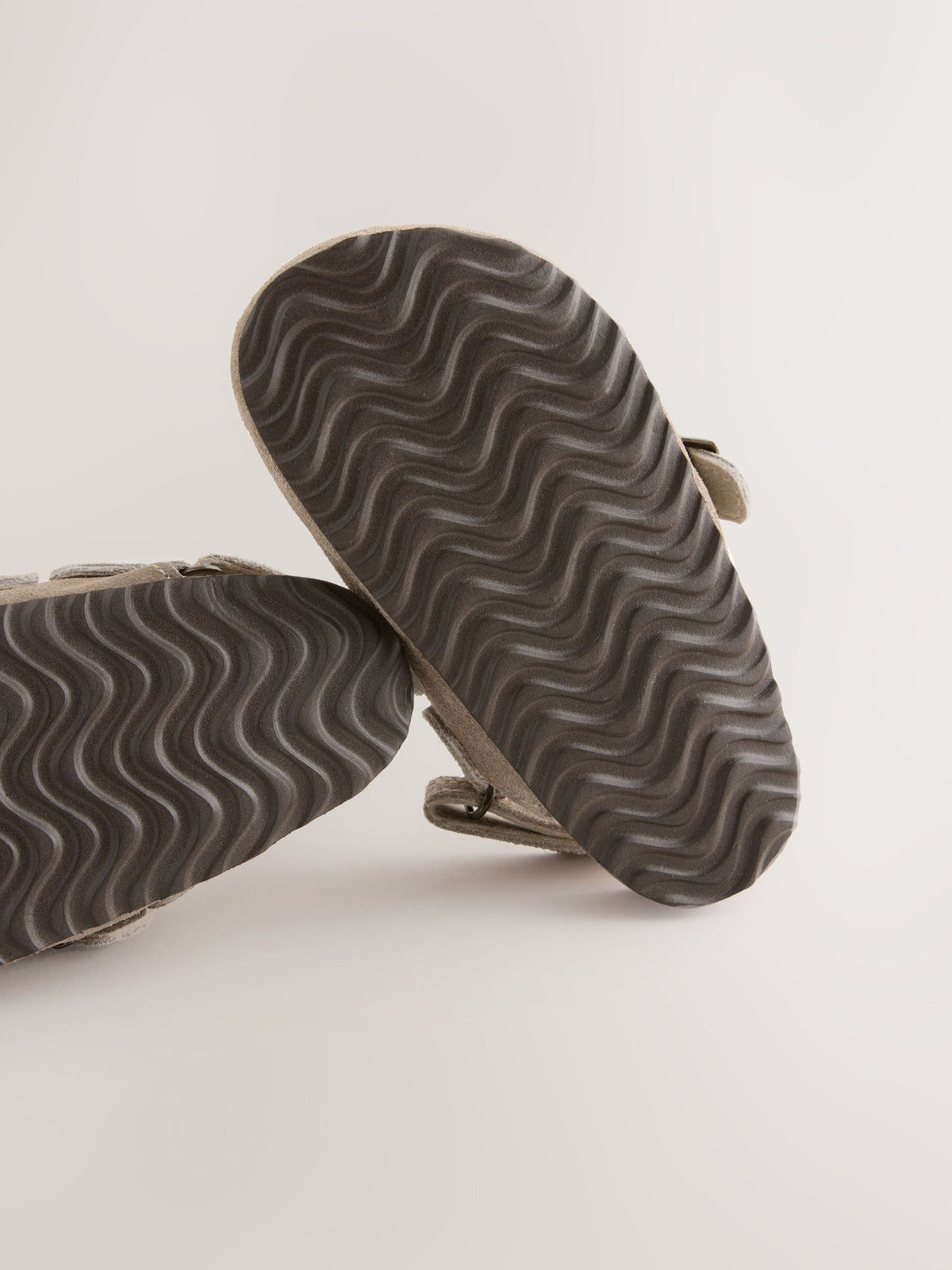 Neutral Leather Cushioned Footbed Clogs image 5