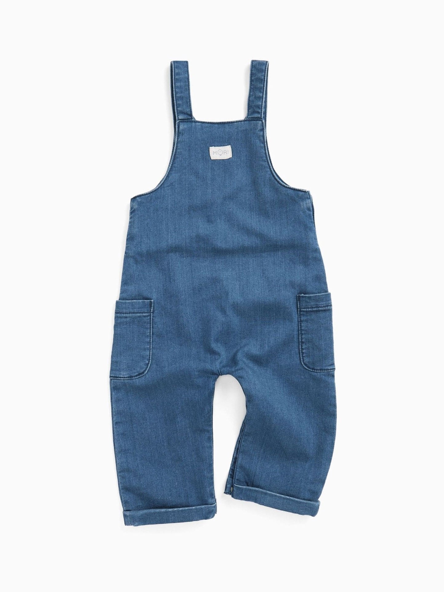 MORI Denim Blue Supersoft Dungarees image 3