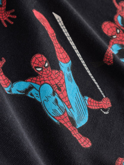 Dsiney Kidz - Black Sequin Spiderman Short Sleeve T-Shirt (3-16yrs) image 6