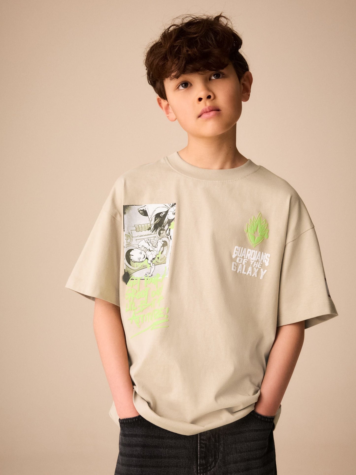 Dsiney Kidz - Stone Back Print Guardians Of The Galaxy Groot T-Shirt (3-16yrs) image 1
