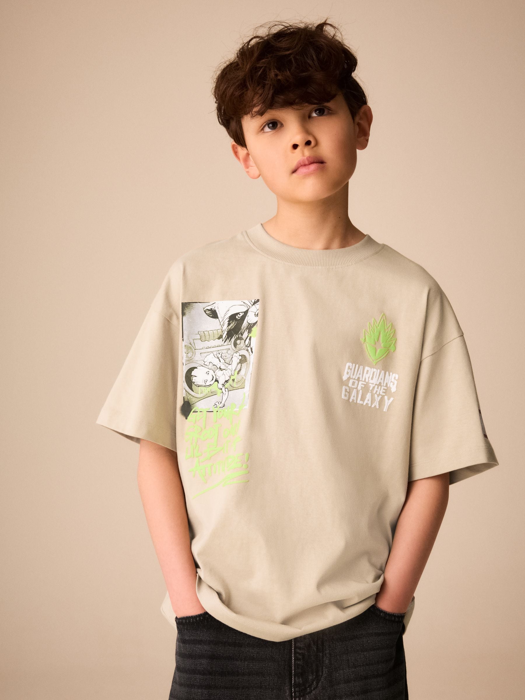 Dsiney Kidz - Stone Back Print Guardians Of The Galaxy Groot T-Shirt (3-16yrs) image 1