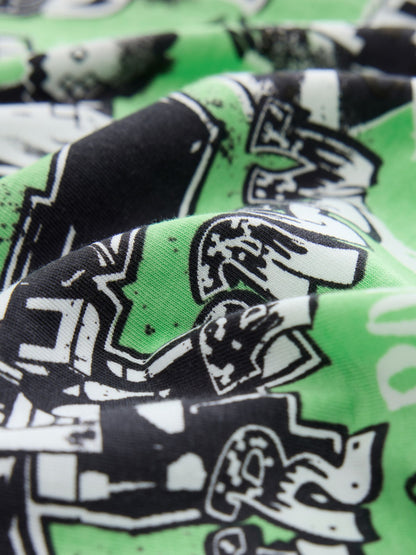 Dsiney Kidz - Lime Green All Over Print Single Minecraft T-Shirt (3-16yrs) image 4