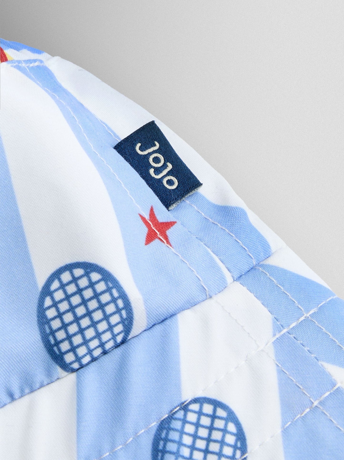 JoJo Maman Bébé Blue Stripe Tennis Bucket Hat image 4