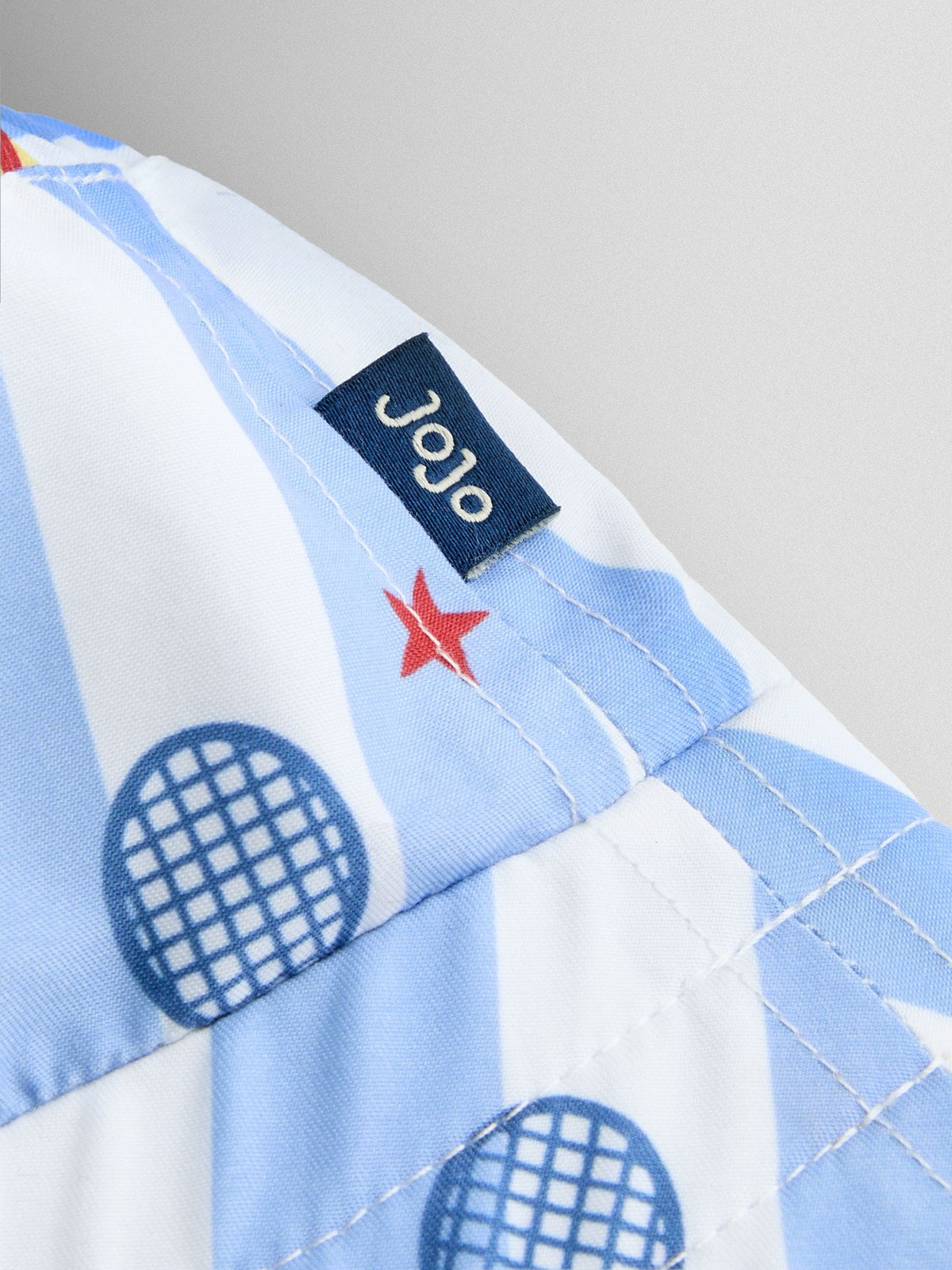 JoJo Maman Bébé Blue Stripe Tennis Bucket Hat image 4