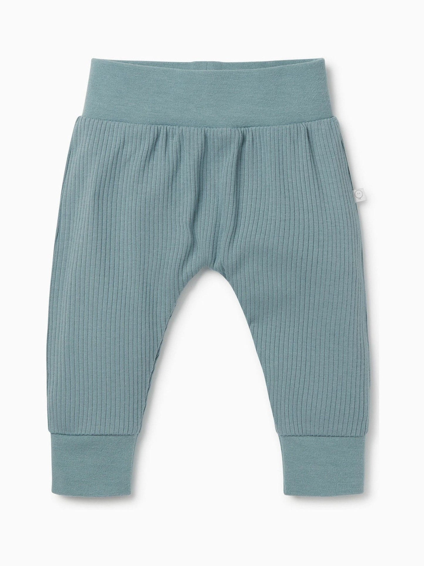 MORI Blue Comfy Ribbed Joggers image 3