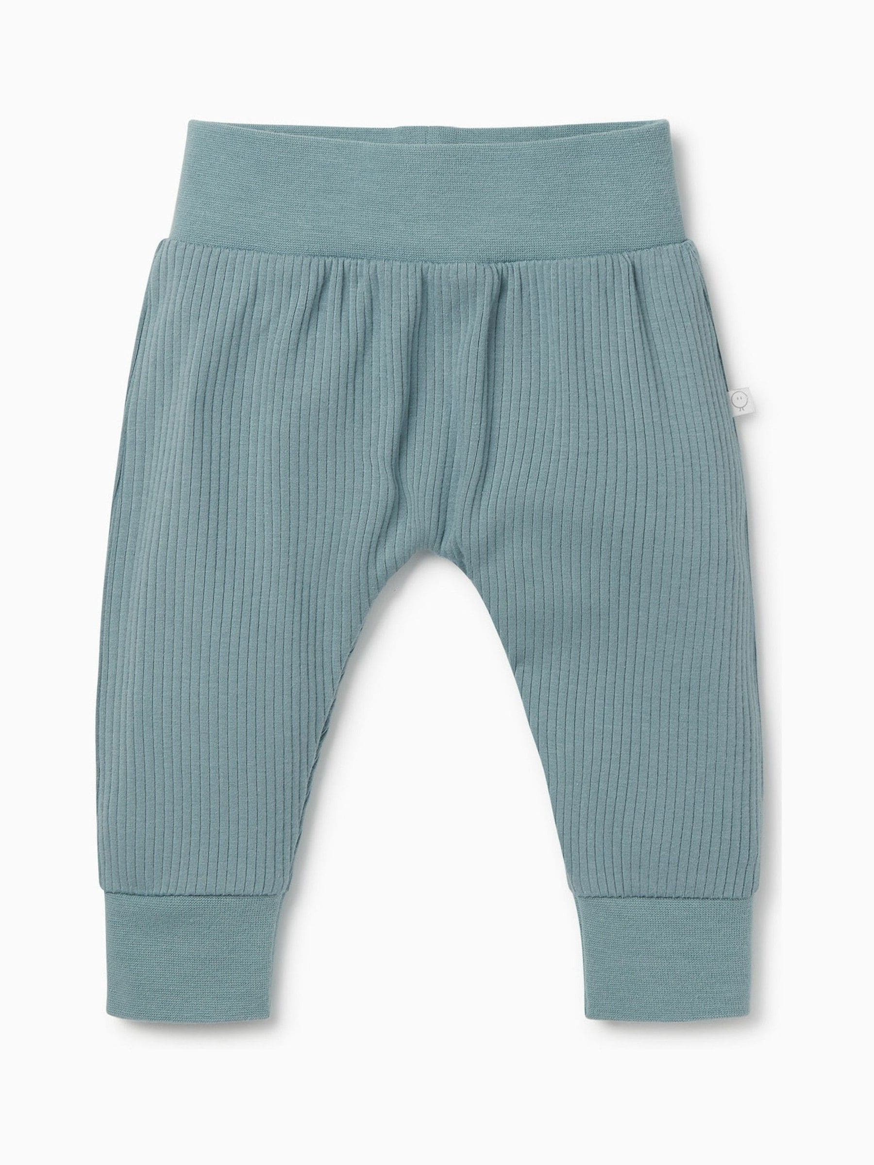 MORI Blue Comfy Ribbed Joggers image 3