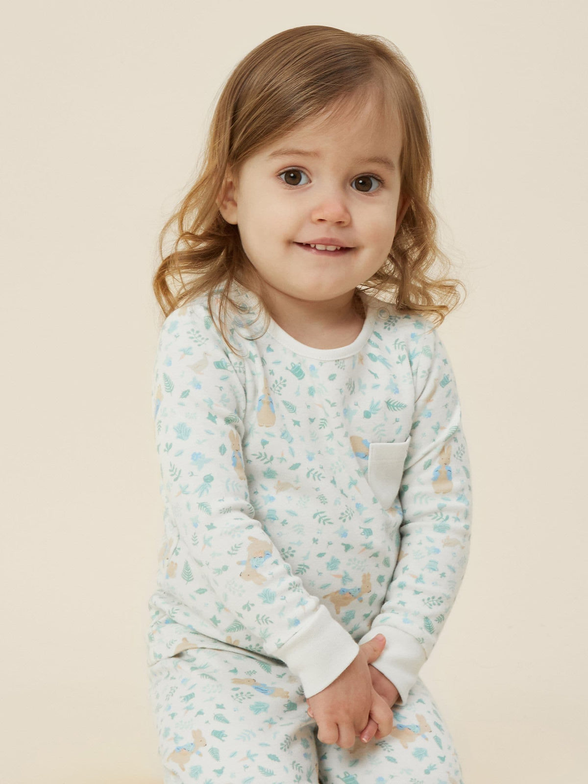MORI Ivory Peter Rabbit Long Sleeve Supersoft Pyjamas Set - image 1