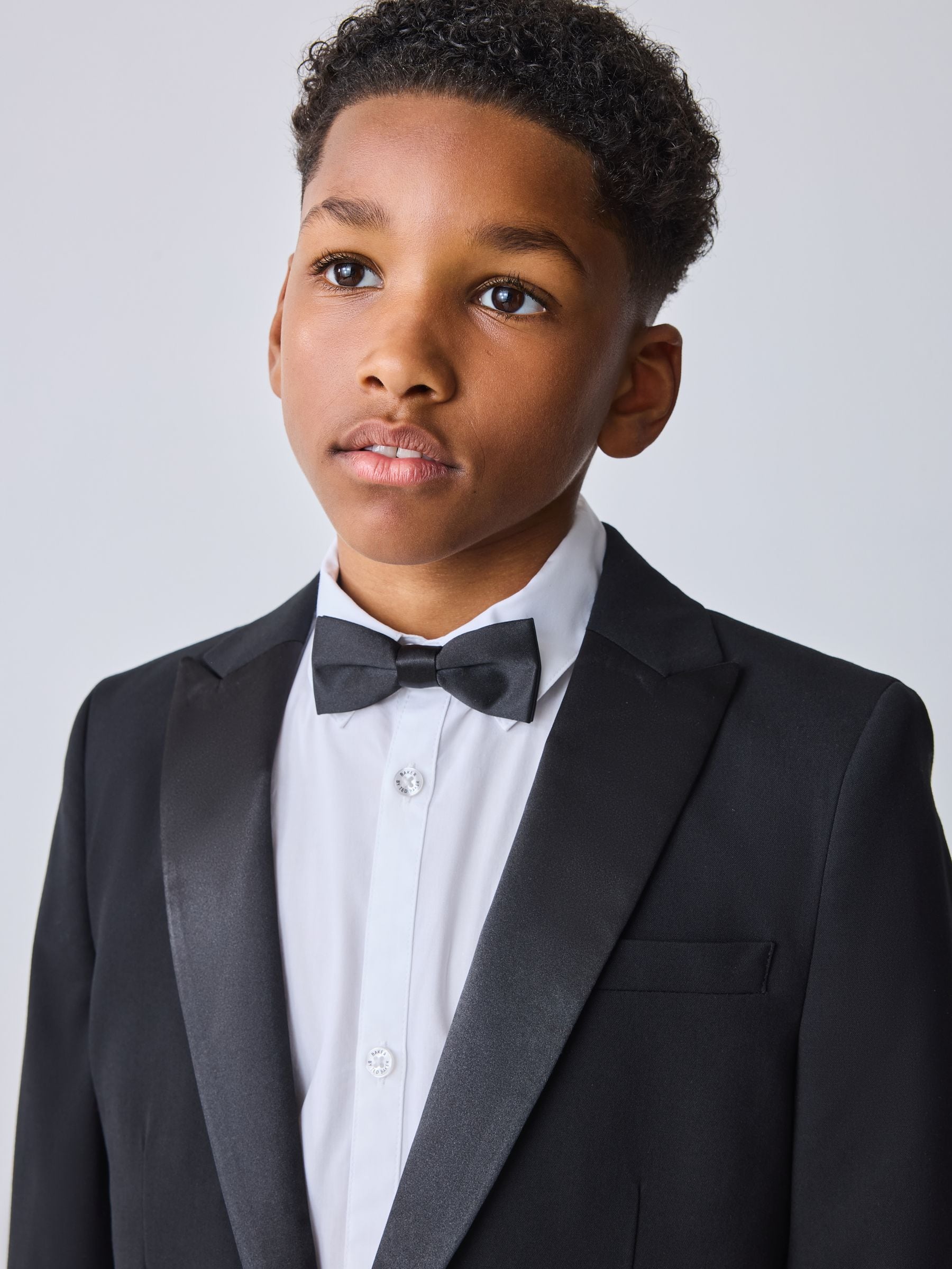 Baker by Ted Baker Black Tuxedo Suit Jacket image 4