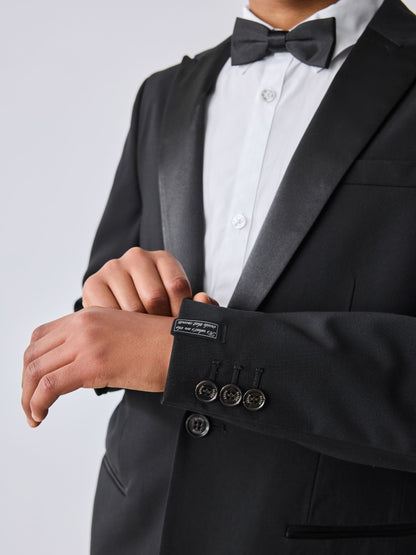 Baker by Ted Baker Black Tuxedo Suit Jacket image 5