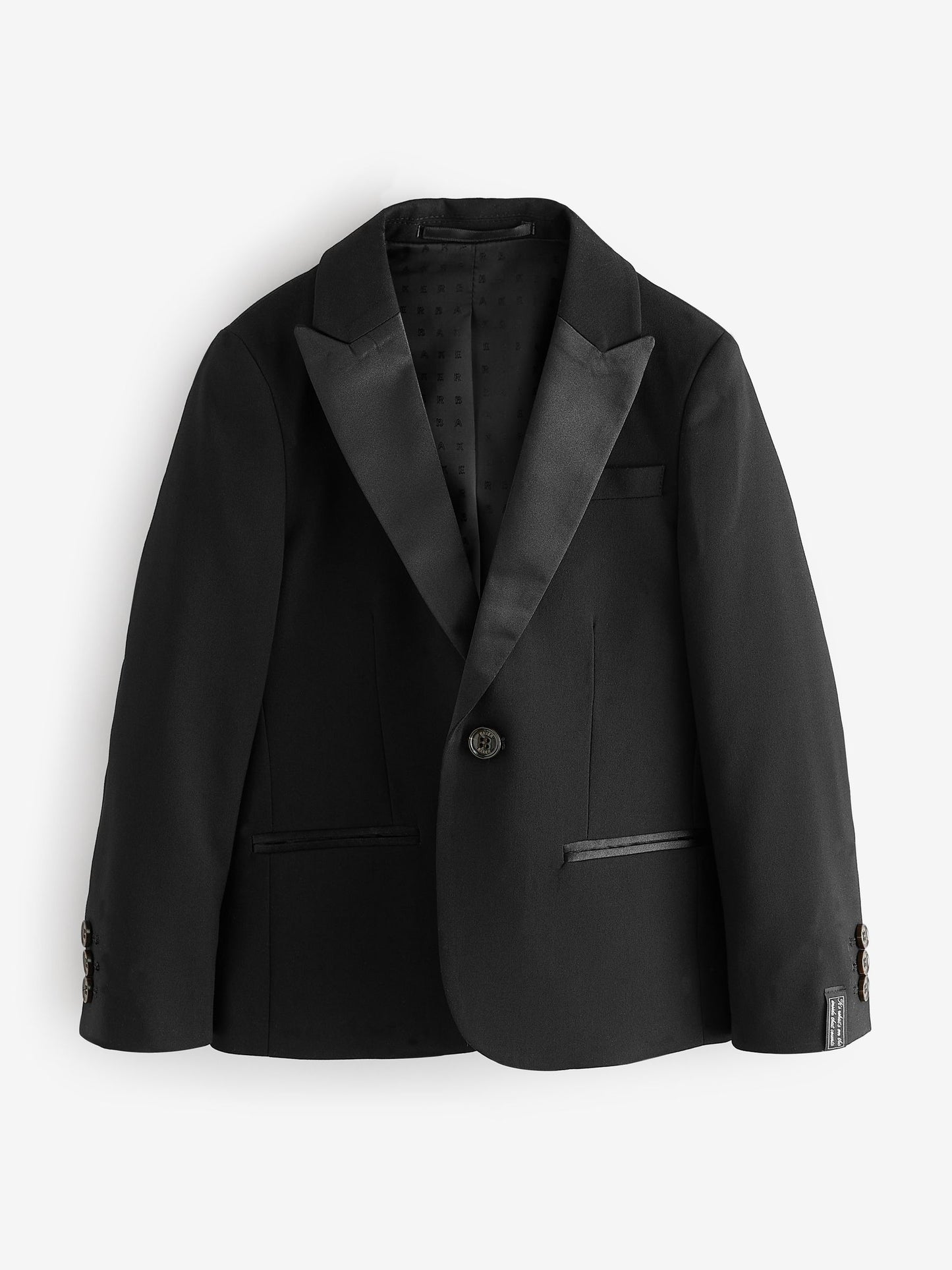 Baker by Ted Baker Black Tuxedo Suit Jacket image 9