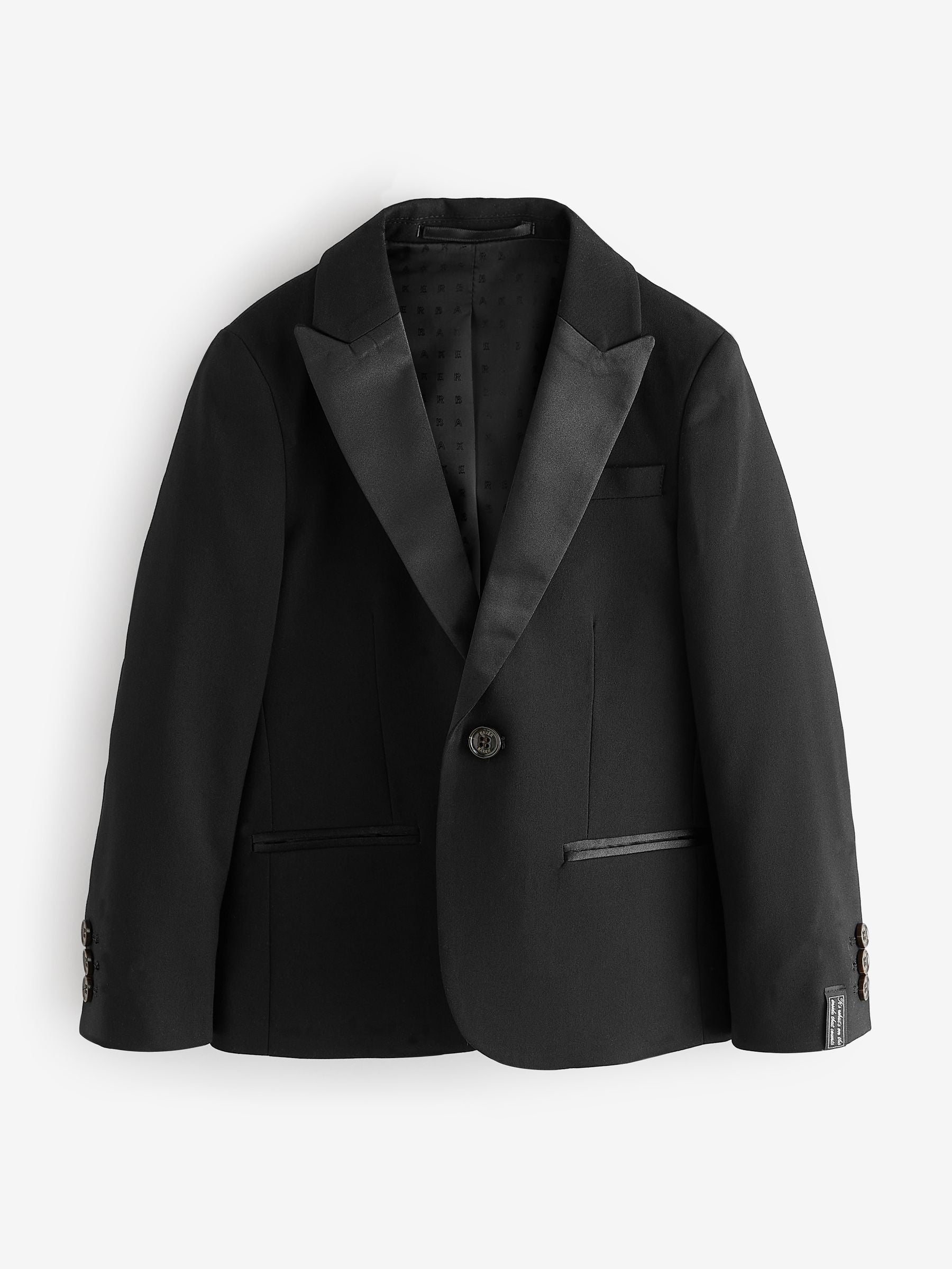 Baker by Ted Baker Black Tuxedo Suit Jacket image 9