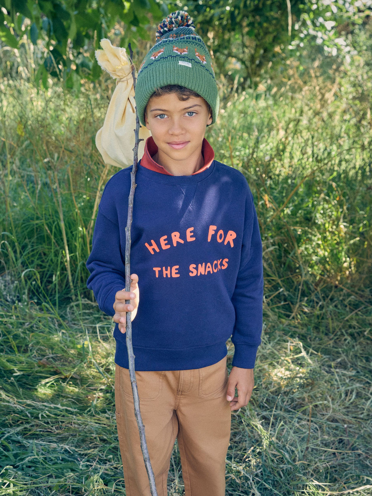 Dsiney Kidz - Joules Kids' Sundaze Navy Slogan Crew Neck Sweatshirt image 1