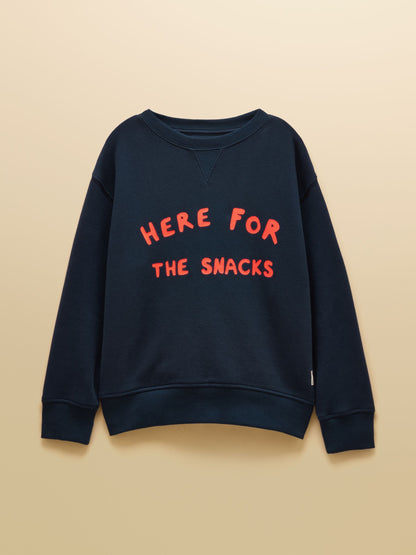 Dsiney Kidz - Joules Kids' Sundaze Navy Slogan Crew Neck Sweatshirt image 3