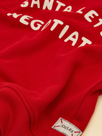 Joules Kids' Sundaze Red Slogan Crew Neck Sweatshirt - image 4