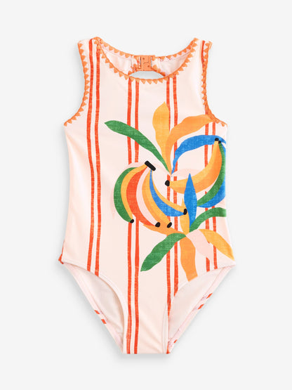 Never Fully Dressed Cream Banana Stripe Swimsuit image 6