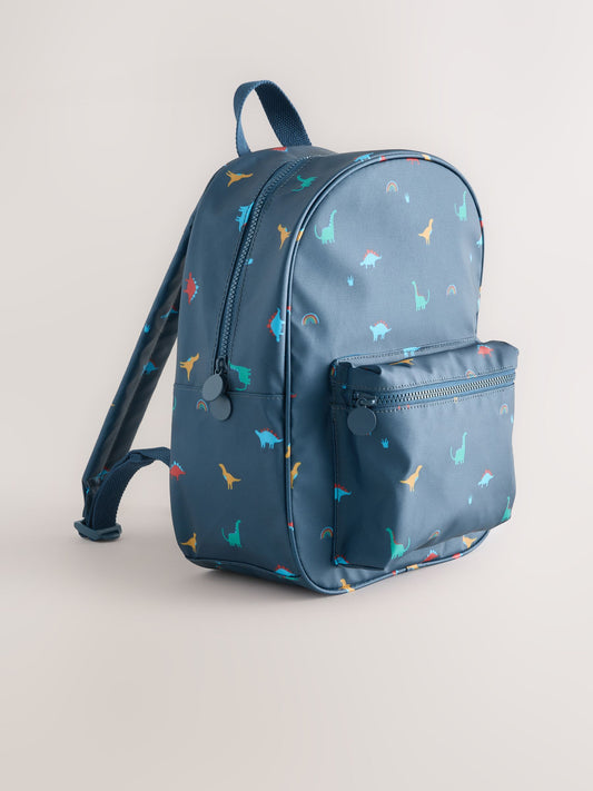 Navy Dinosaur All-Over-Print Backpack image 1