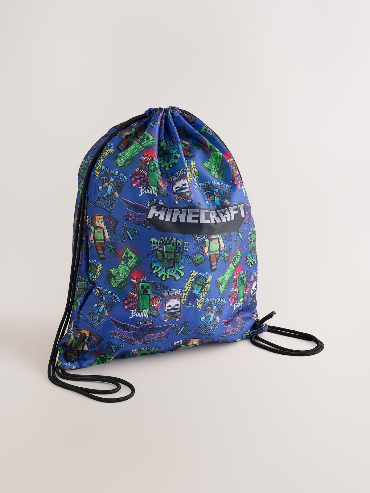 Dsiney Kidz - Blue Drawcord Minecraft Bag image 1