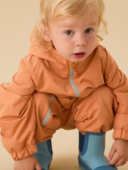 Dsiney Kidz - KIDLY by MORI Orange Fleece Lined Puddlesuit image 1