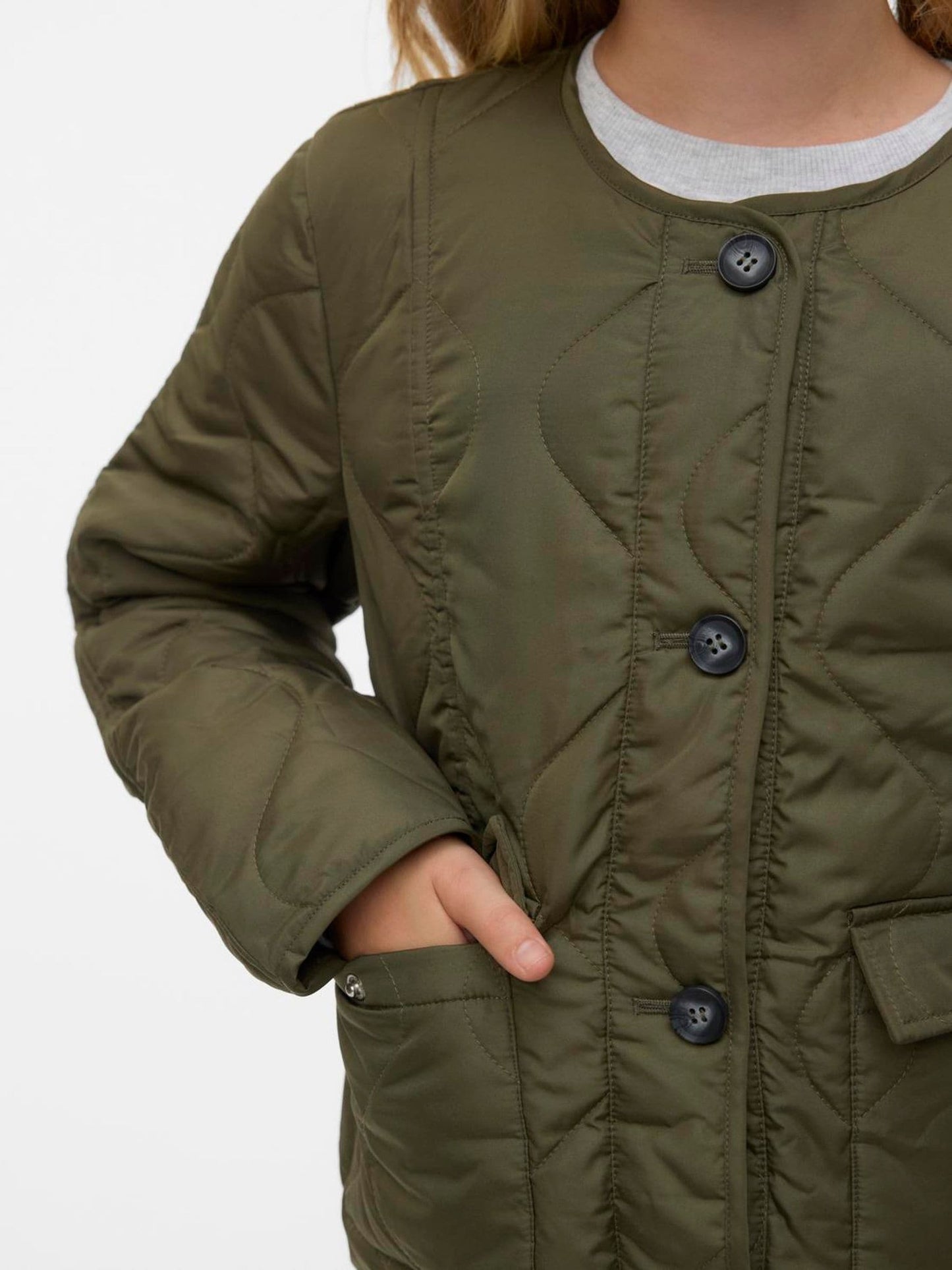 Dsiney Kidz - VERO MODA Green Quilted Jacket image 4