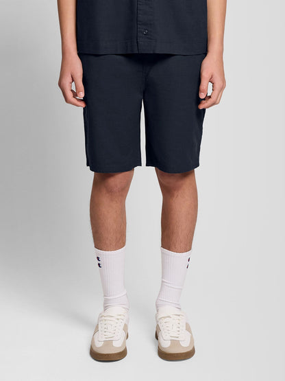 Dsiney Kidz - Lyle & Scott Blue Linen Blend Shorts image 1