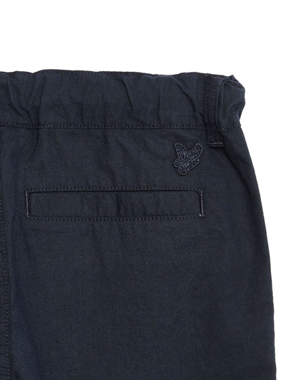 Dsiney Kidz - Lyle & Scott Blue Linen Blend Shorts image 6