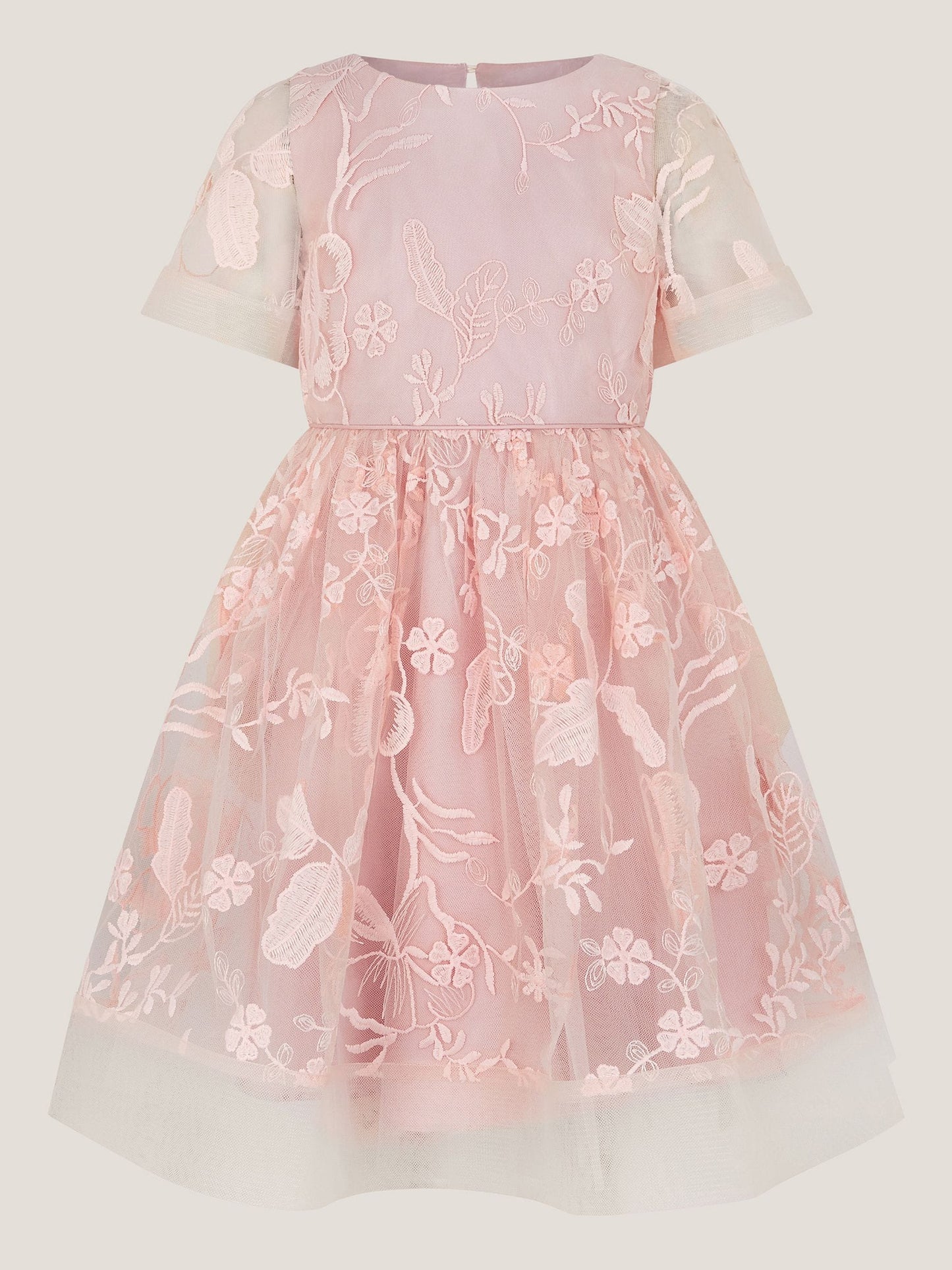 Monsoon Pink Montecarlo Floral Embroidered Party Dress image 2
