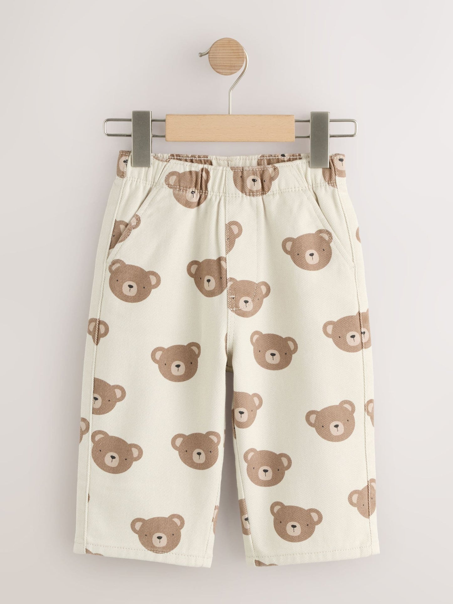 Dsiney Kidz - Brown Pull On Wide Leg Trousers 2 Pack (3mths-7yrs) image 2