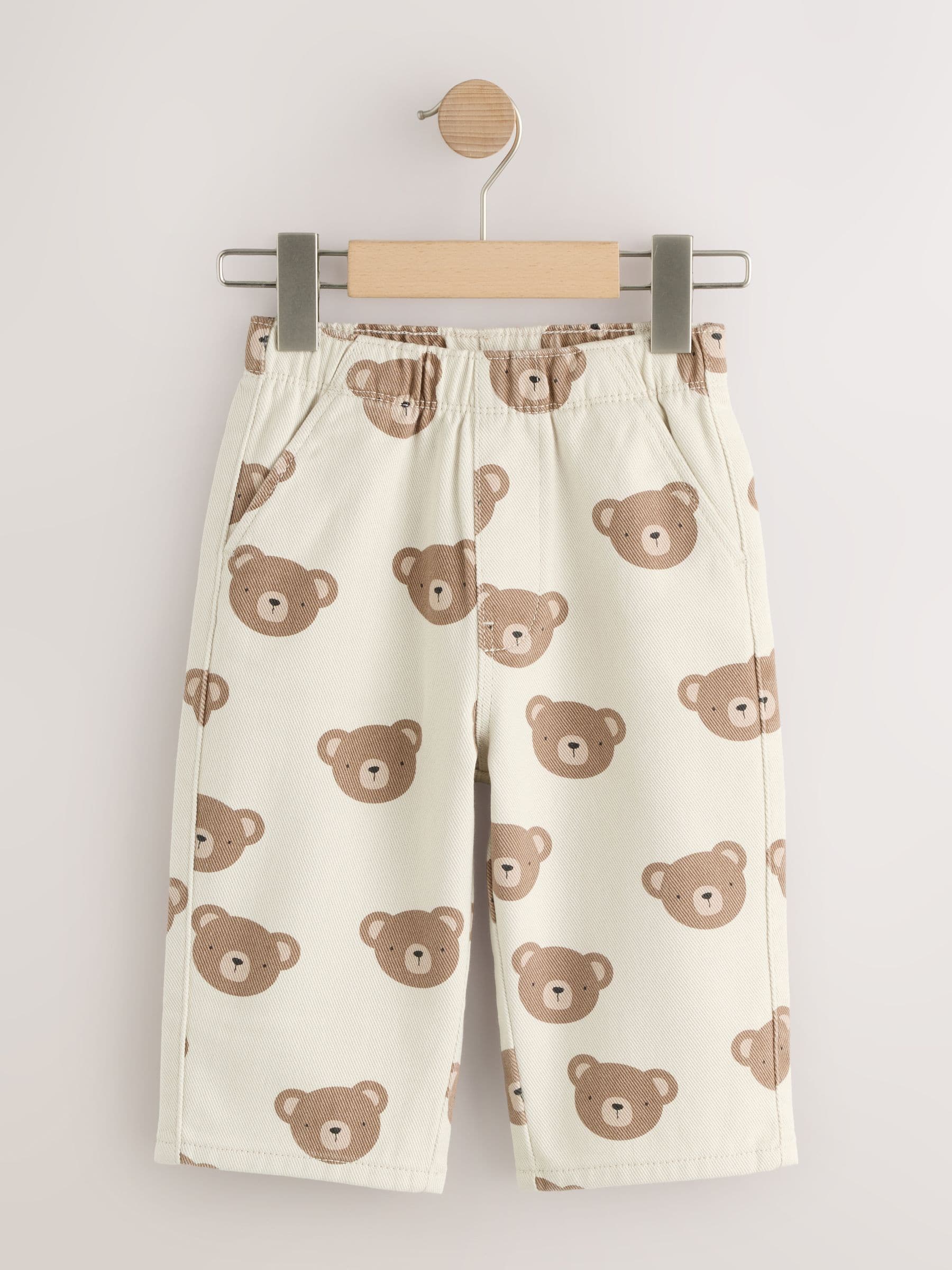 Dsiney Kidz - Brown Pull On Wide Leg Trousers 2 Pack (3mths-7yrs) image 2