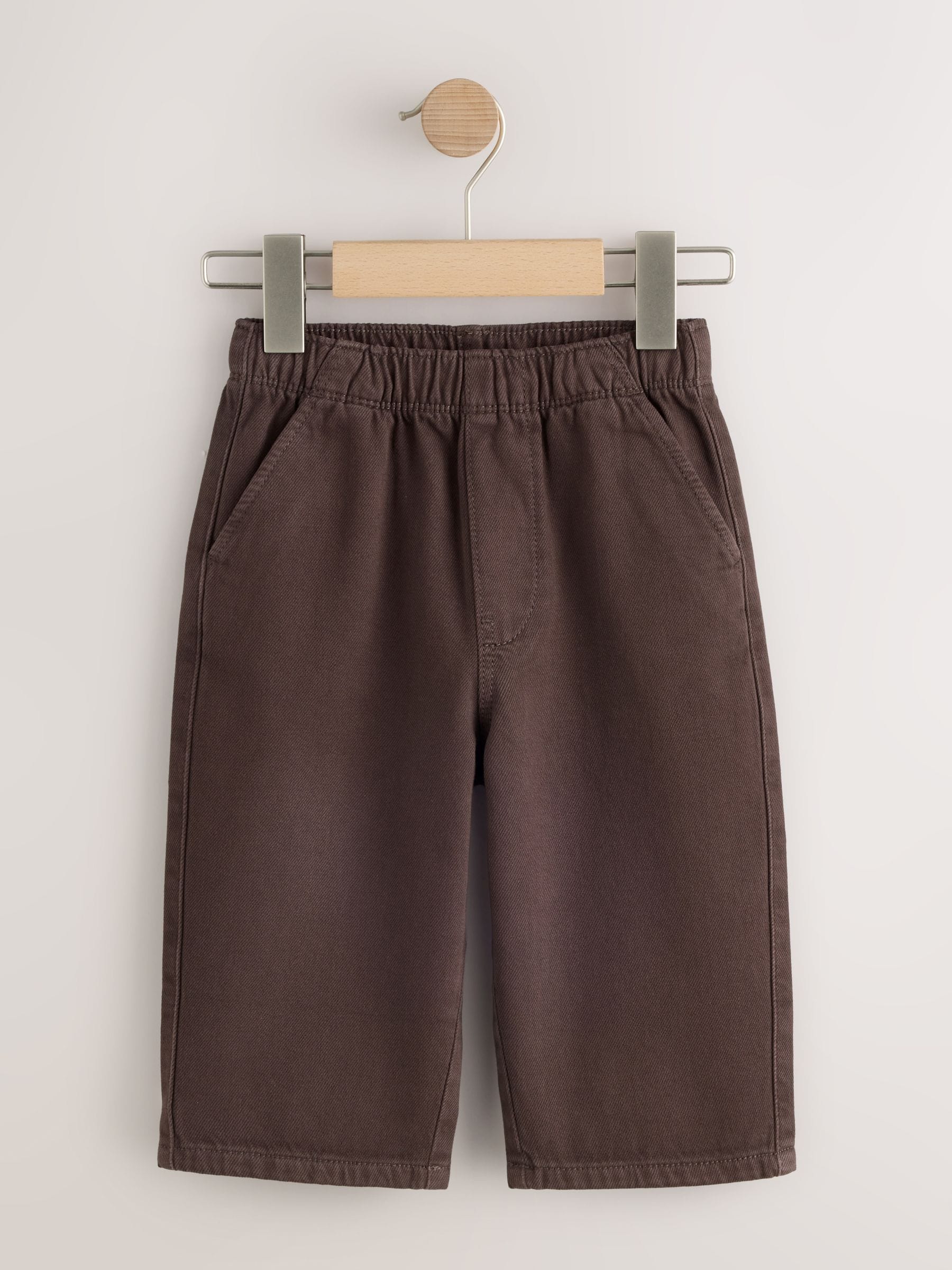 Dsiney Kidz - Brown Pull On Wide Leg Trousers 2 Pack (3mths-7yrs) image 4