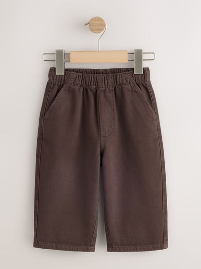 Dsiney Kidz - Brown Pull On Wide Leg Trousers 2 Pack (3mths-7yrs) image 4
