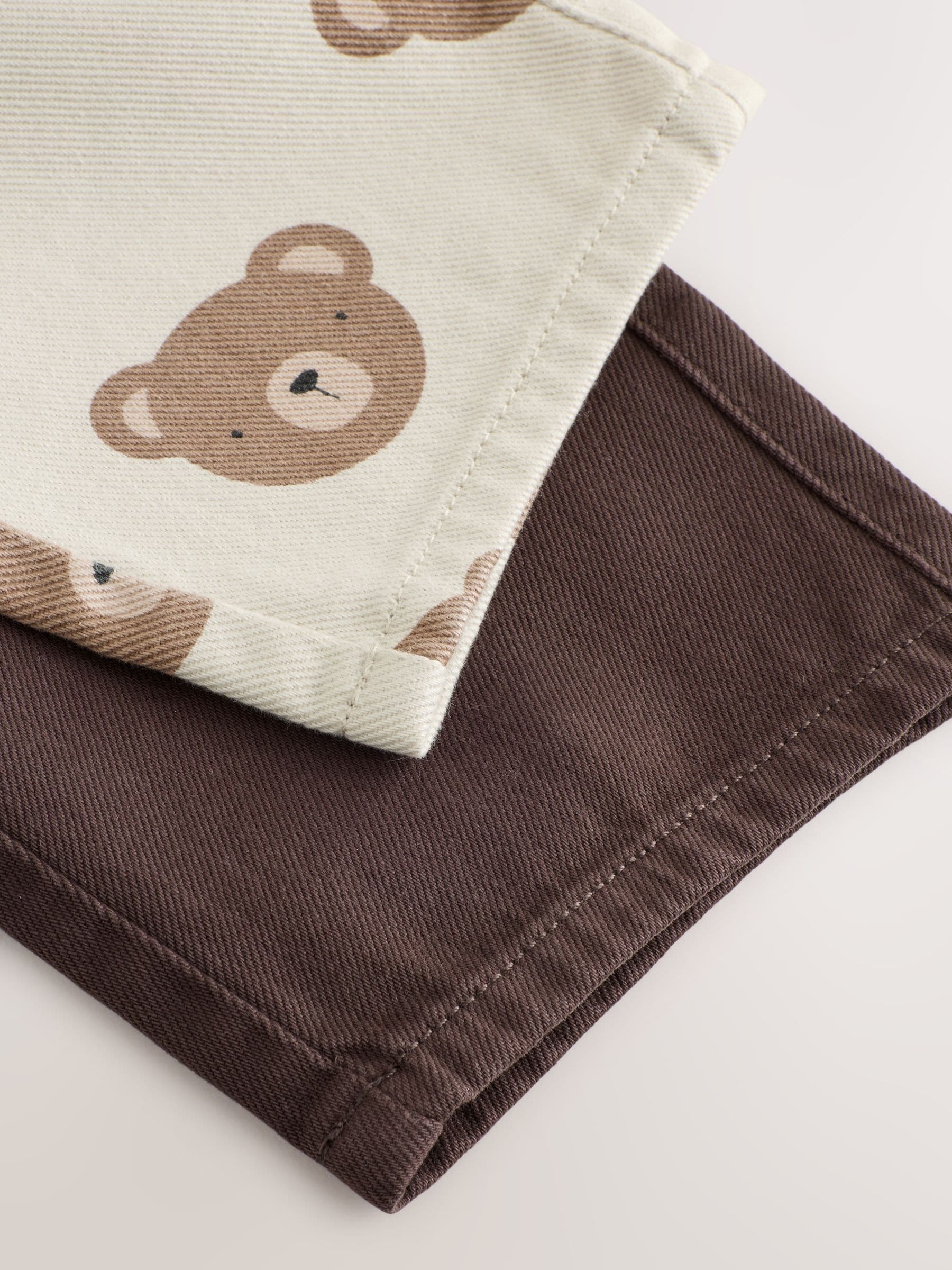 Dsiney Kidz - Brown Pull On Wide Leg Trousers 2 Pack (3mths-7yrs) image 6