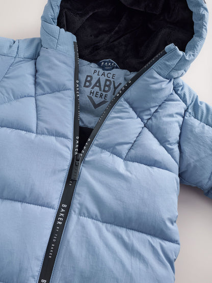 Baker by Ted Baker Blue Shower Resistant Padded Snowsuit - image 3