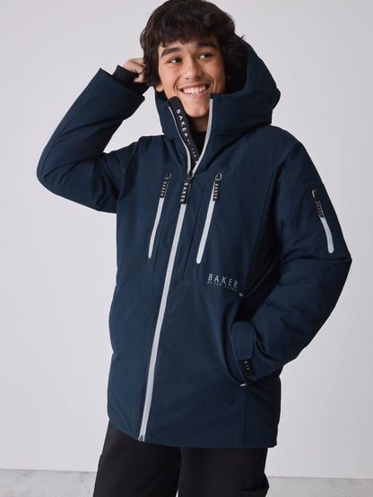 Baker by Ted Baker Navy Shower Resistant Parka Coat - image 1