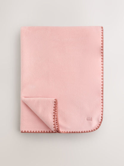 Pink Supersoft Fleece Baby Blanket - image 1