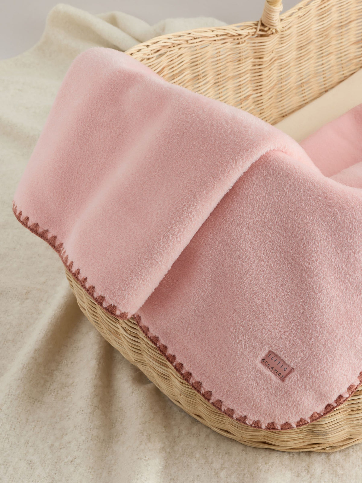 Pink Supersoft Fleece Baby Blanket - image 5