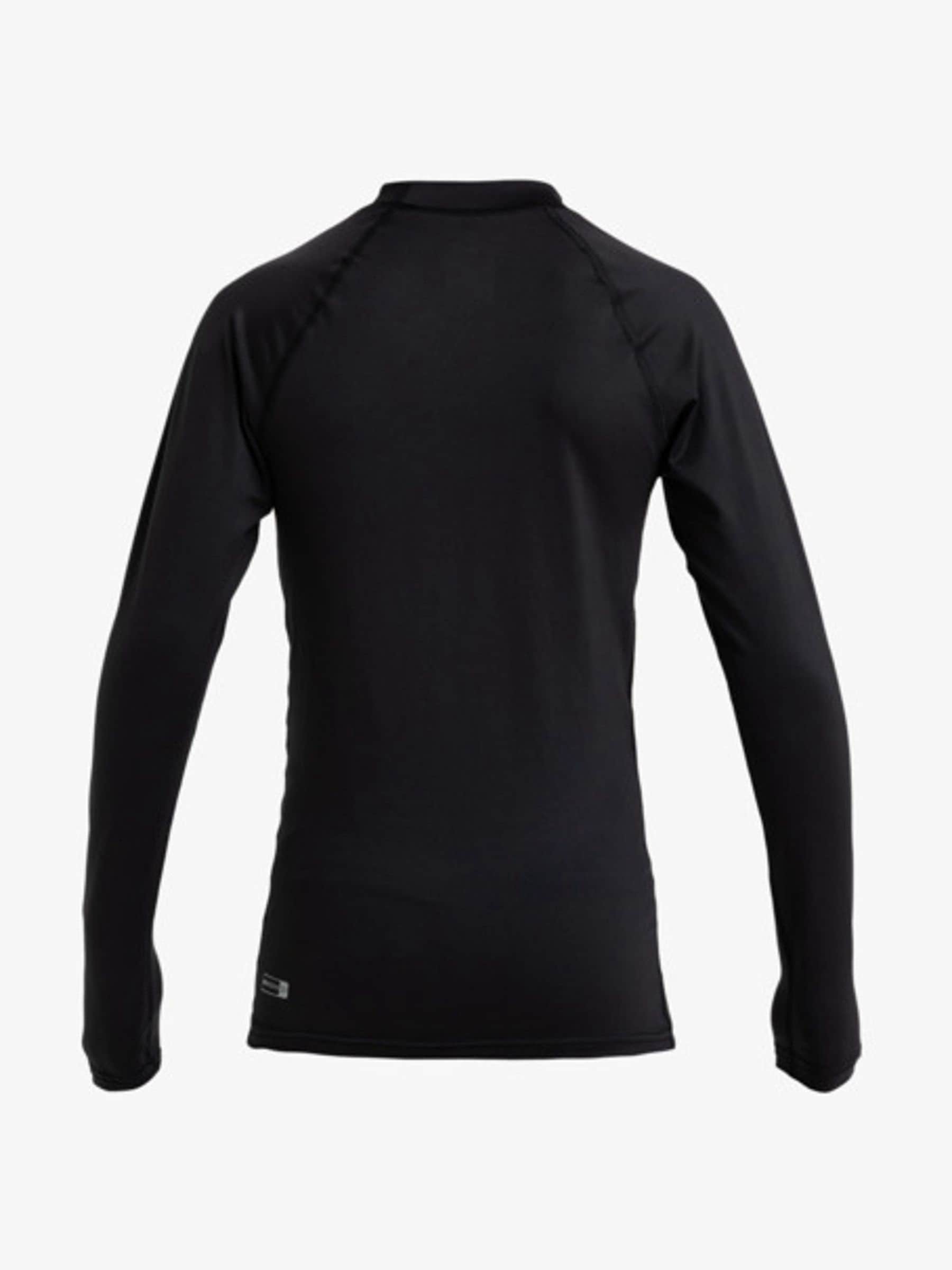 Quiksilver Black Everyday UPF50 Long Sleeve Logo Rash Vest image 2