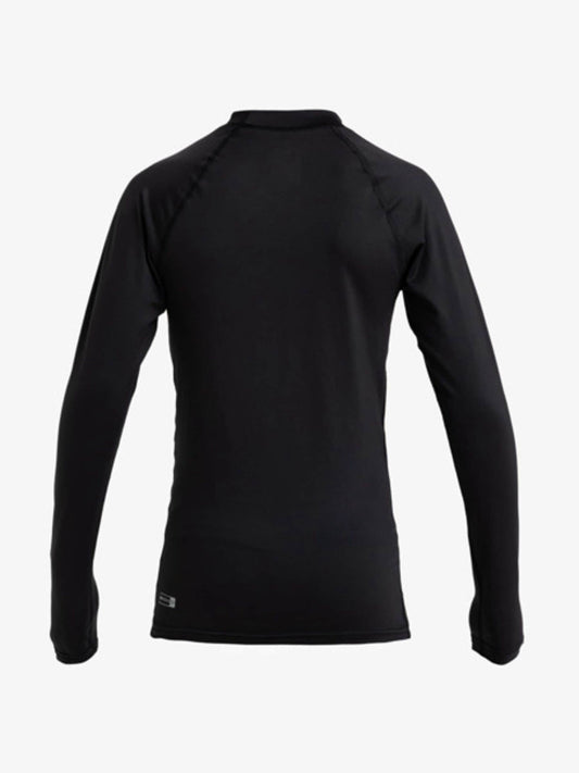 Quiksilver Black Everyday UPF50 Long Sleeve Logo Rash Vest image 2
