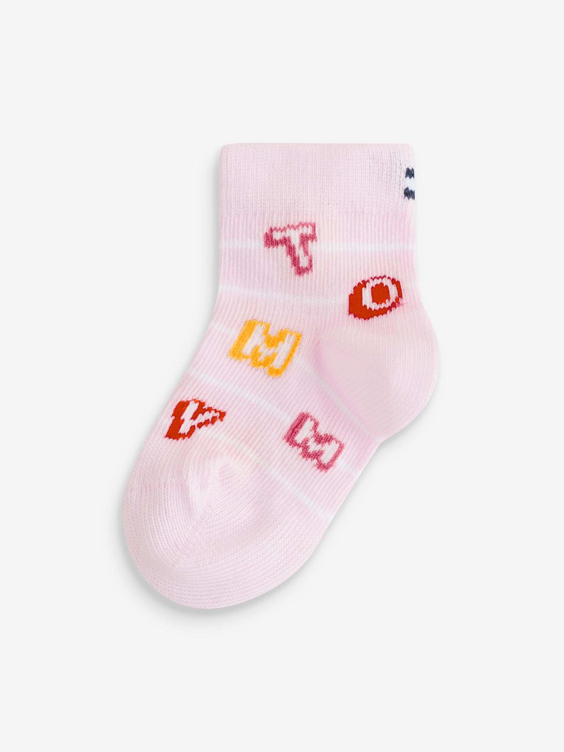 Tommy Hilfiger Pink Flag Socks 4 Pack image 3